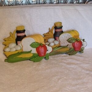 Syroco kitchen wall decor set of 2 vintage wall decor